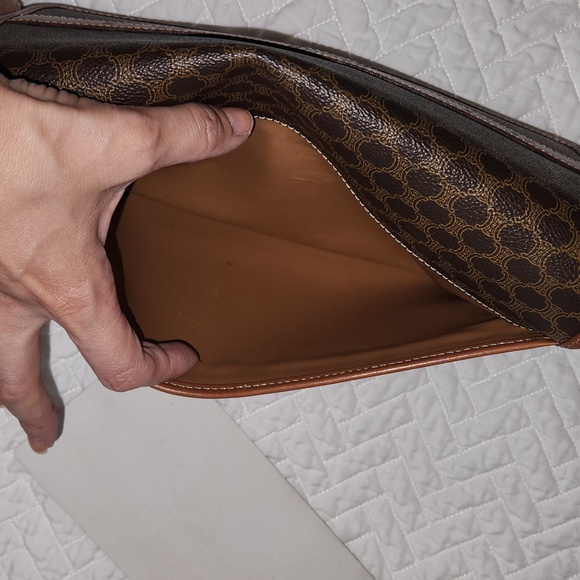 Authentic CELINE Macadam Convertible Shoulder Bag Clutch Purse EUC - Picture 14 of 17